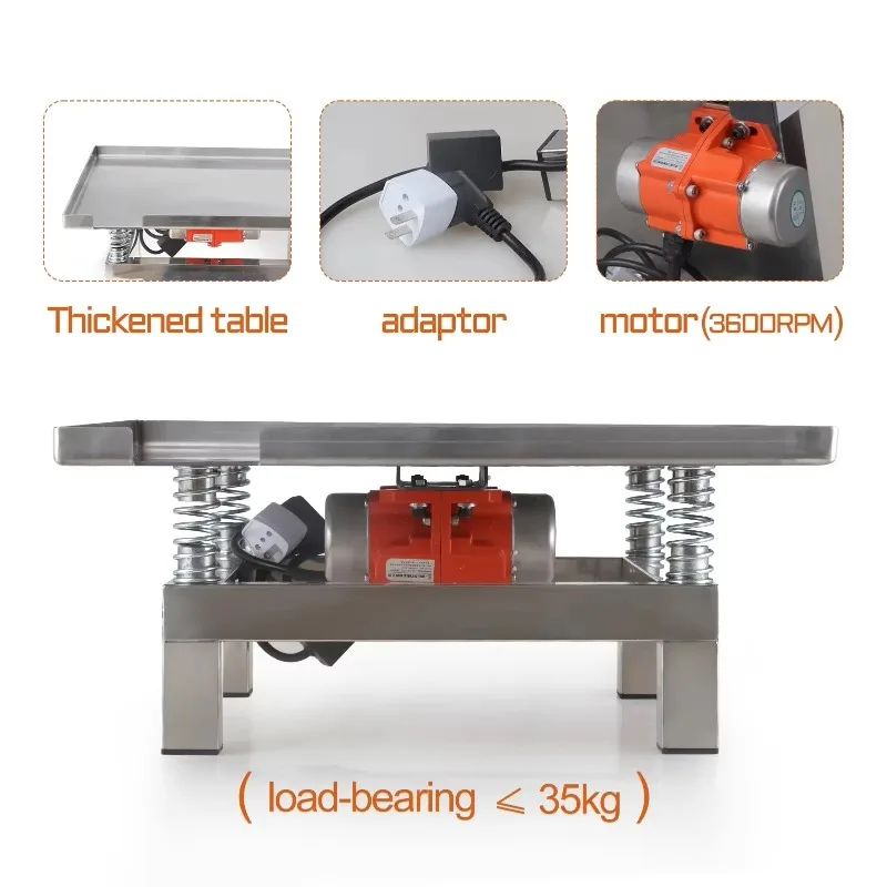 

50*50CM Concrete Vibrating Table Stainless Steel Mini Vibration Test Bench Small Vibration Test Bench Vibration Platform
