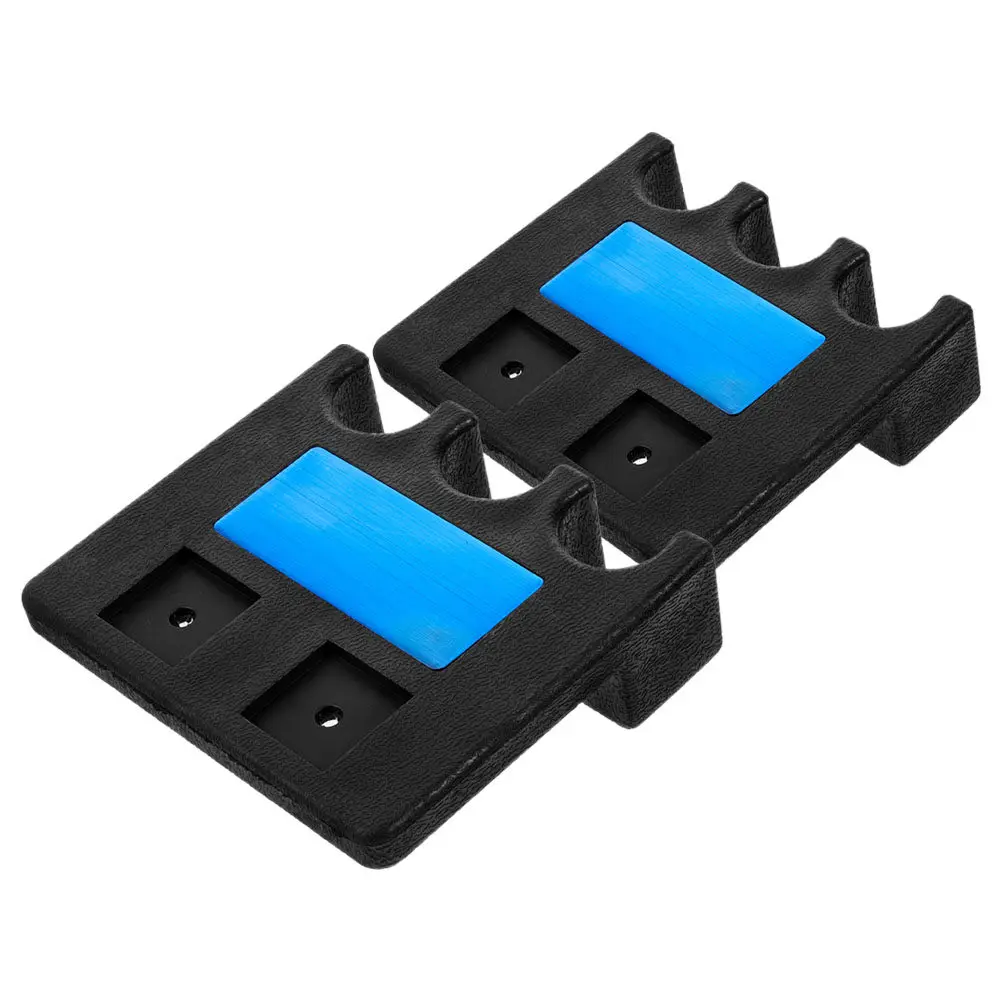 

2Pcs Pool Cue Holder 3 Holes Weighted Tabletop Wall Mounted Cue Stick Organizer for Pool Table Bar Game Room Billiard Accessory