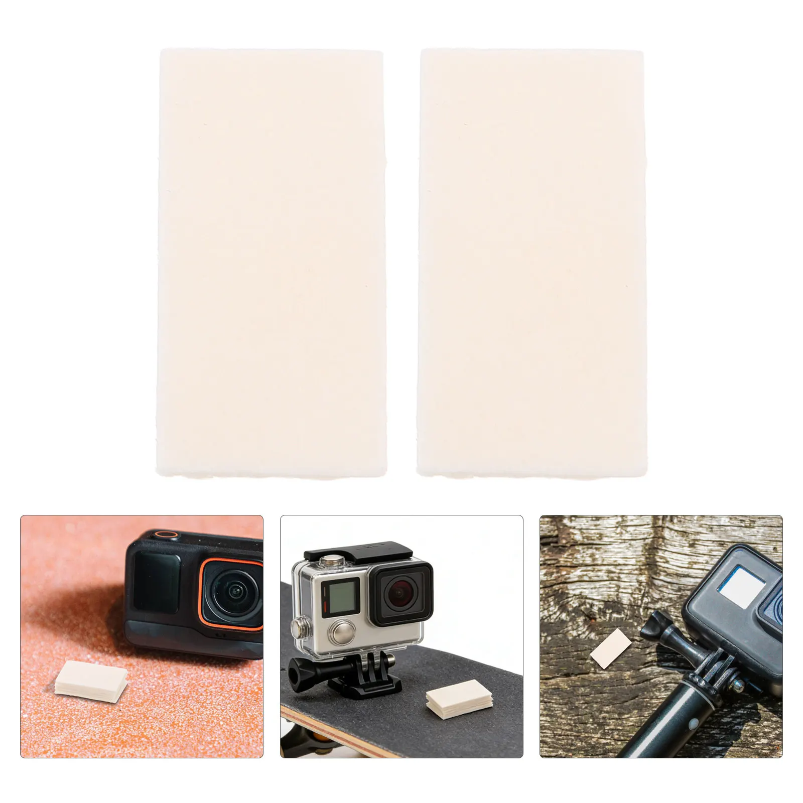 60Pcs Action Camera Fog Prevention Insert Humidity Removing Anti Fogging Sheet Shockproof for Outdoor Sports Underwater