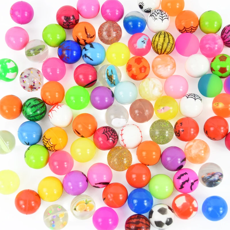 10/20/30/40/50pcs 25MM Random Party Favor Packs New Design Rubber Elastic Ball Mixed Style Multiple Bouncing Balls Vending Gifts