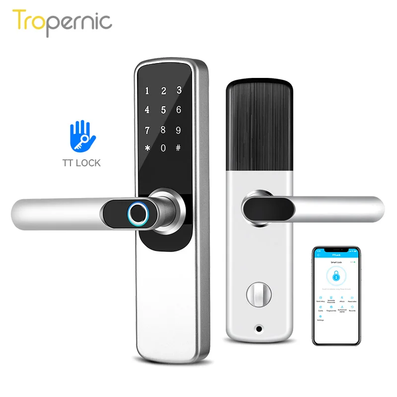 

TTlock App WiFi Smart Fingerprint Door Lock Smart Bluetooth Digital APP Keypad Code Keyless Electronic Door Lock