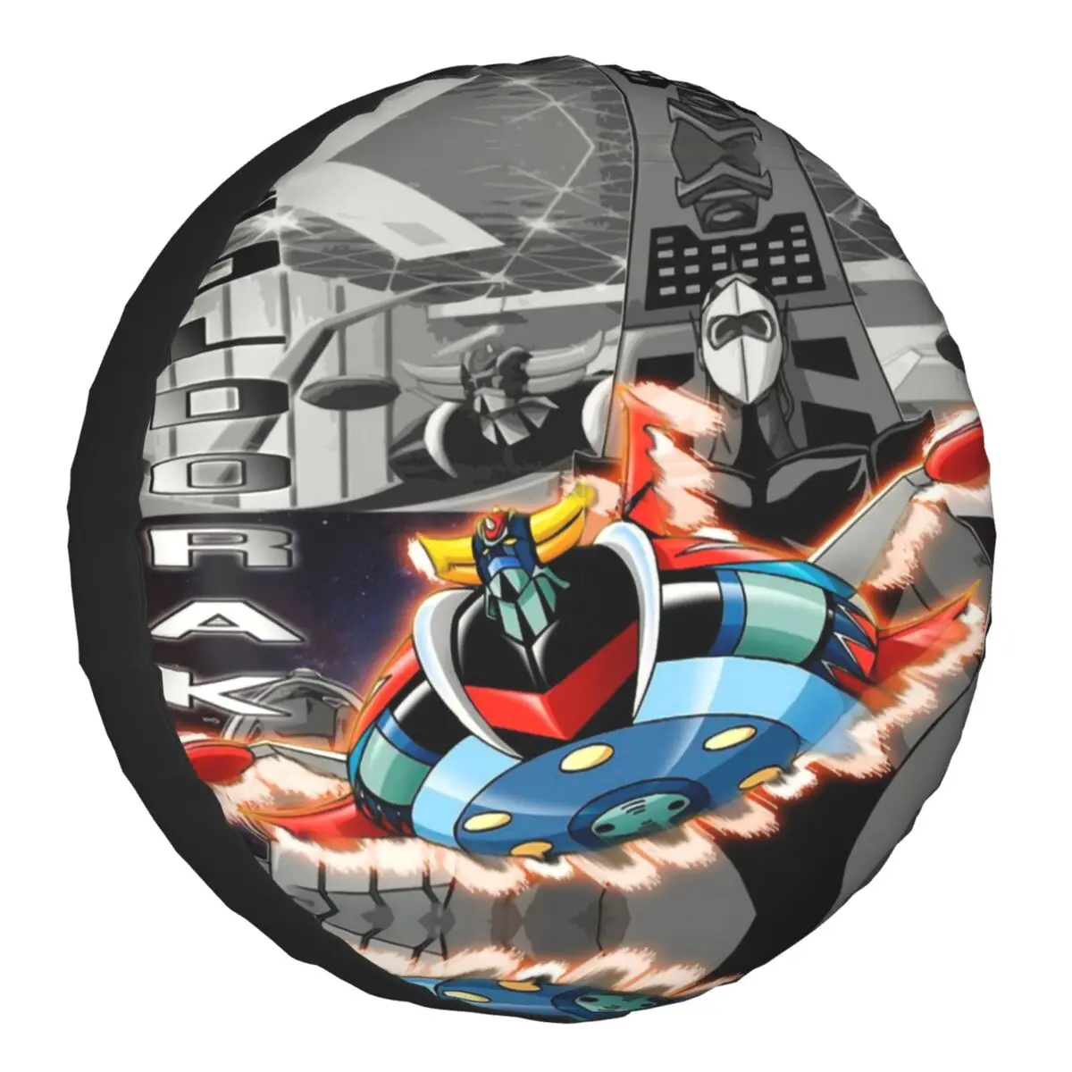 Custom Goldrake Goldorak Anime Mazinger Z Spare Tire Cover for Jeep Pajero UFO Robot Grendizer Car Wheel Protectors