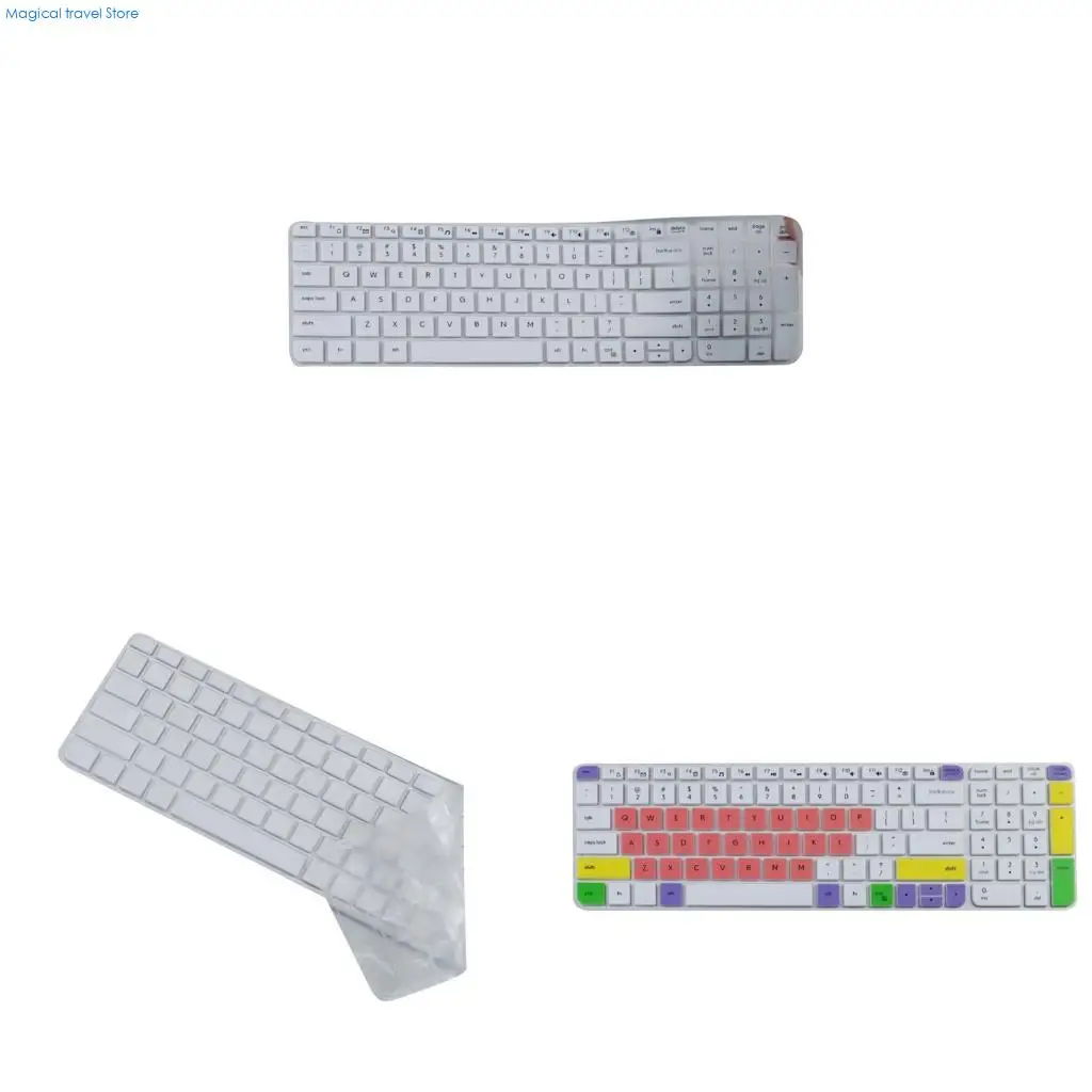 N2UB Keyboard Cover for K580/K585/K470/MK470 Wireless Ergonomic Keyboard Waterproof Silicone Keyboard Protectors Skin