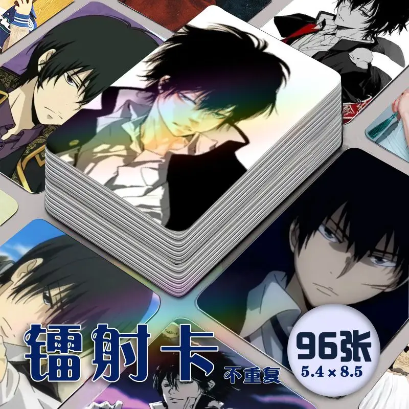 96 шт./компл. Kyoya Hibari в Катекё Hitman Reborn! Манга Лазер Ломо-карта Альбом Комические персонажи Фотокарта Коллекционные карты для фанатов