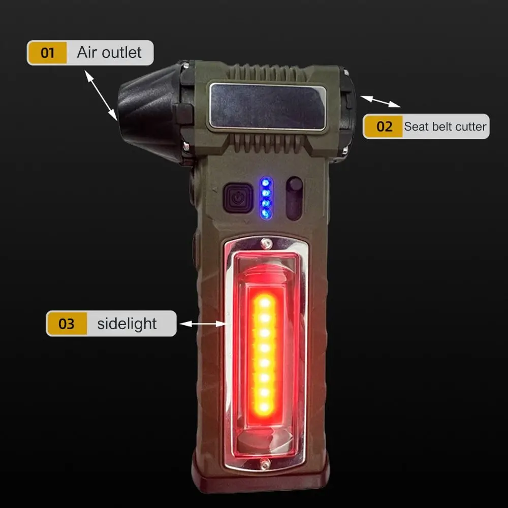 محرك توربو عنيف 110000 دورة في الدقيقة بدون فرش مع منفاخ هواء قوي وخفيف ومروحة محمولة لاسلكية قابلة لإعادة الشحن مغناطيسية