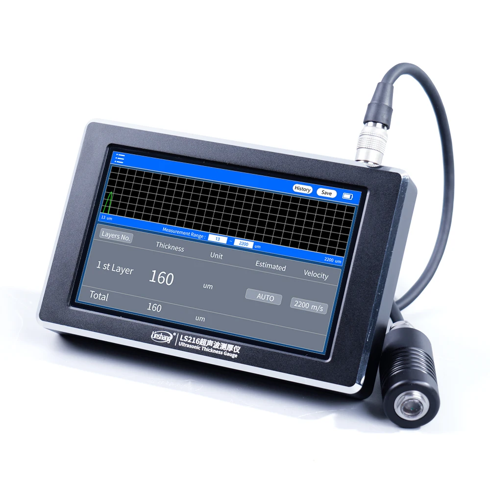 

3 Layers Thickness Gauge High Precision Ultrasonic Coating Thickness Gauge for Plastic Paint Metal