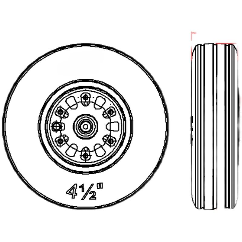 115Mm 4.5 inch brake wheels