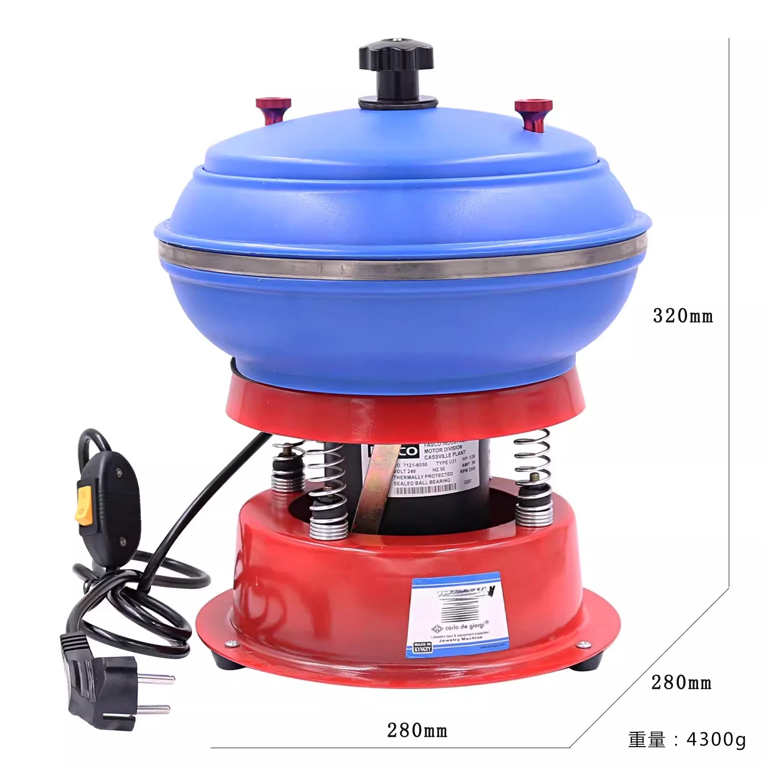 Multiple Sizes Vibration Polishing Machine DIY Jewellery Polisher Jewelry Tumbler Polisher Gem Polishing Machine