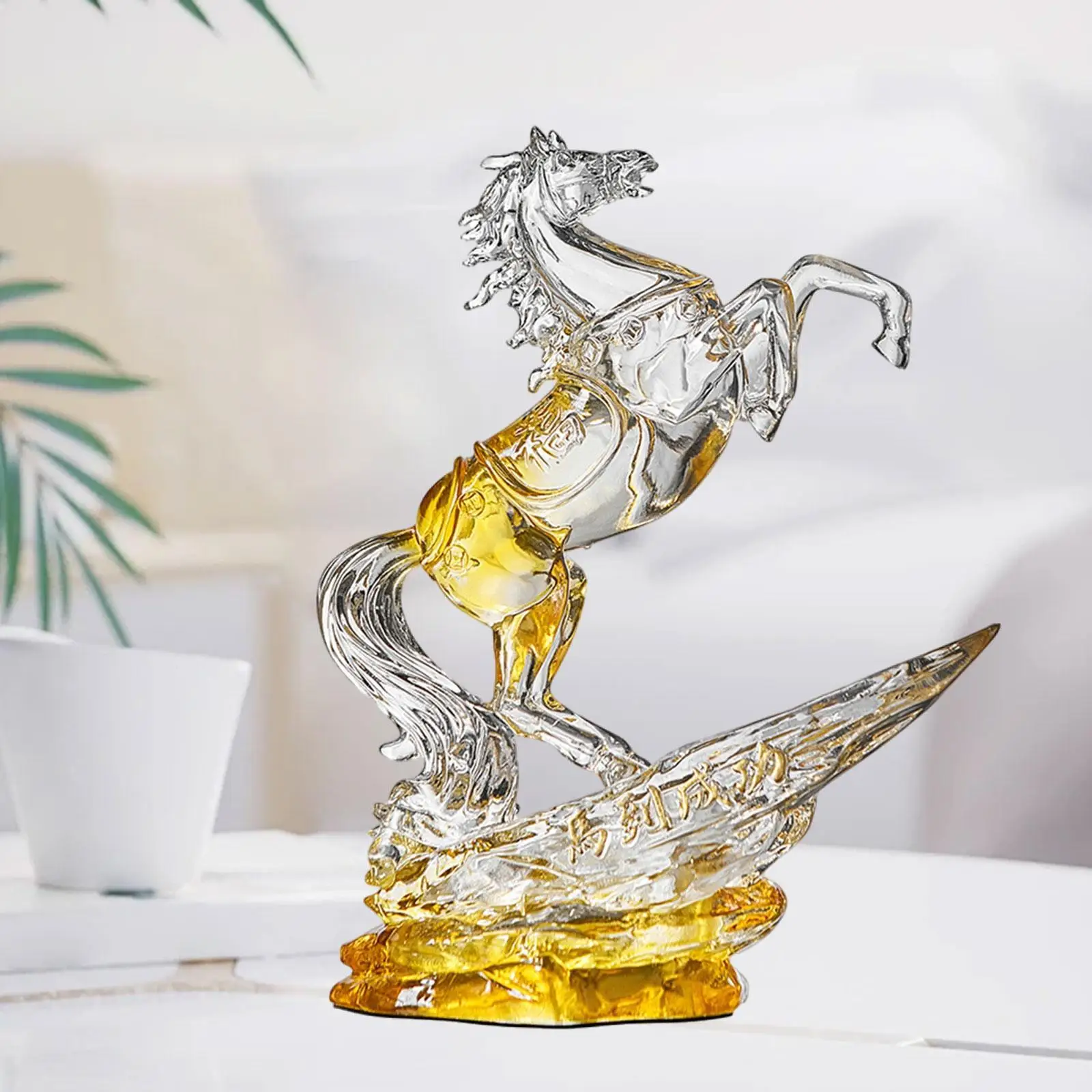 Collezione di statue di cavalli Scultura di cavalli in resina per ufficio, sala studio desktop
