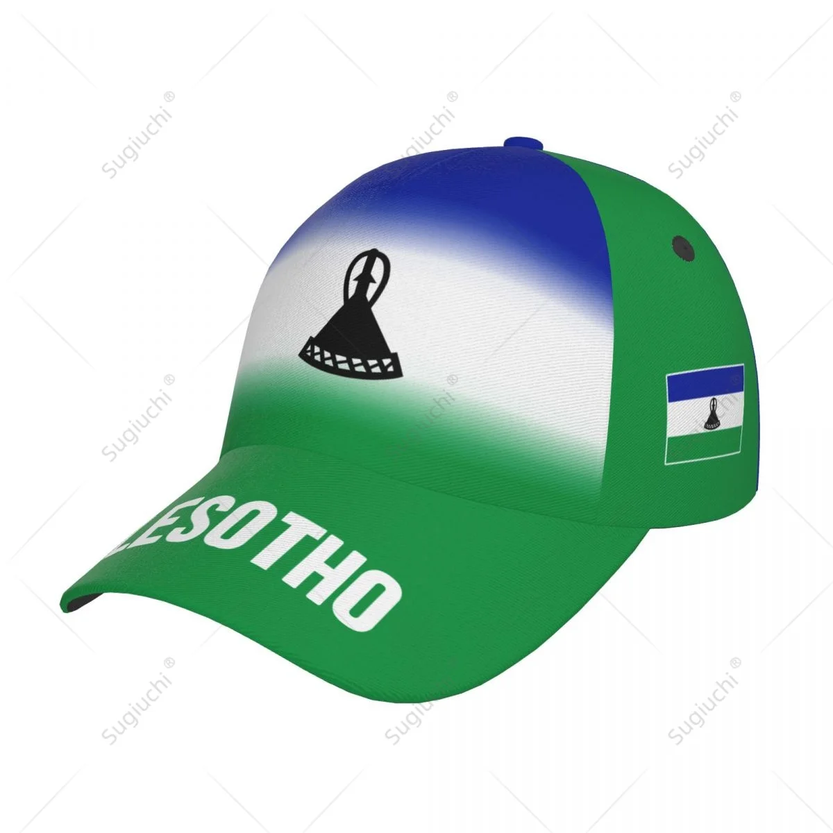 Unisex Baseball Cap Hat Lesotho Flag Gradient Color 3D Printing for Tennis Outdoor Bike Bicycle Golf Baseball Sports Fans