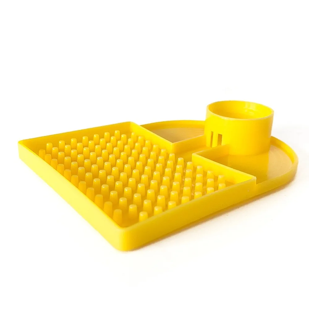 10 قطعة الإبداعية مكافحة الغرق النحل وعاء مياه 30 مللي متر ضياء زجاجة محول العسل المغذية البلاستيك أدوات تربية النحل في الهواء الطلق #4