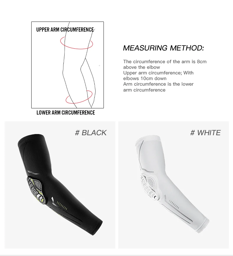 1 Stück elastische Basketball-Ellenbogen- und Armschützer für Fitness, Laufen und Radfahren, Sport, stoßdämpfende Waben-Ellenbogenschützer – Detail 8