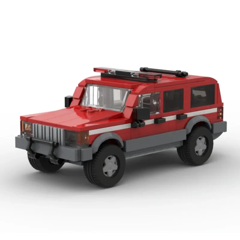 Building Blocks MOC-64444 SUV Fire Department Car Building Model Ornament 354PCS Kids Birthday Gift Christmas Toys