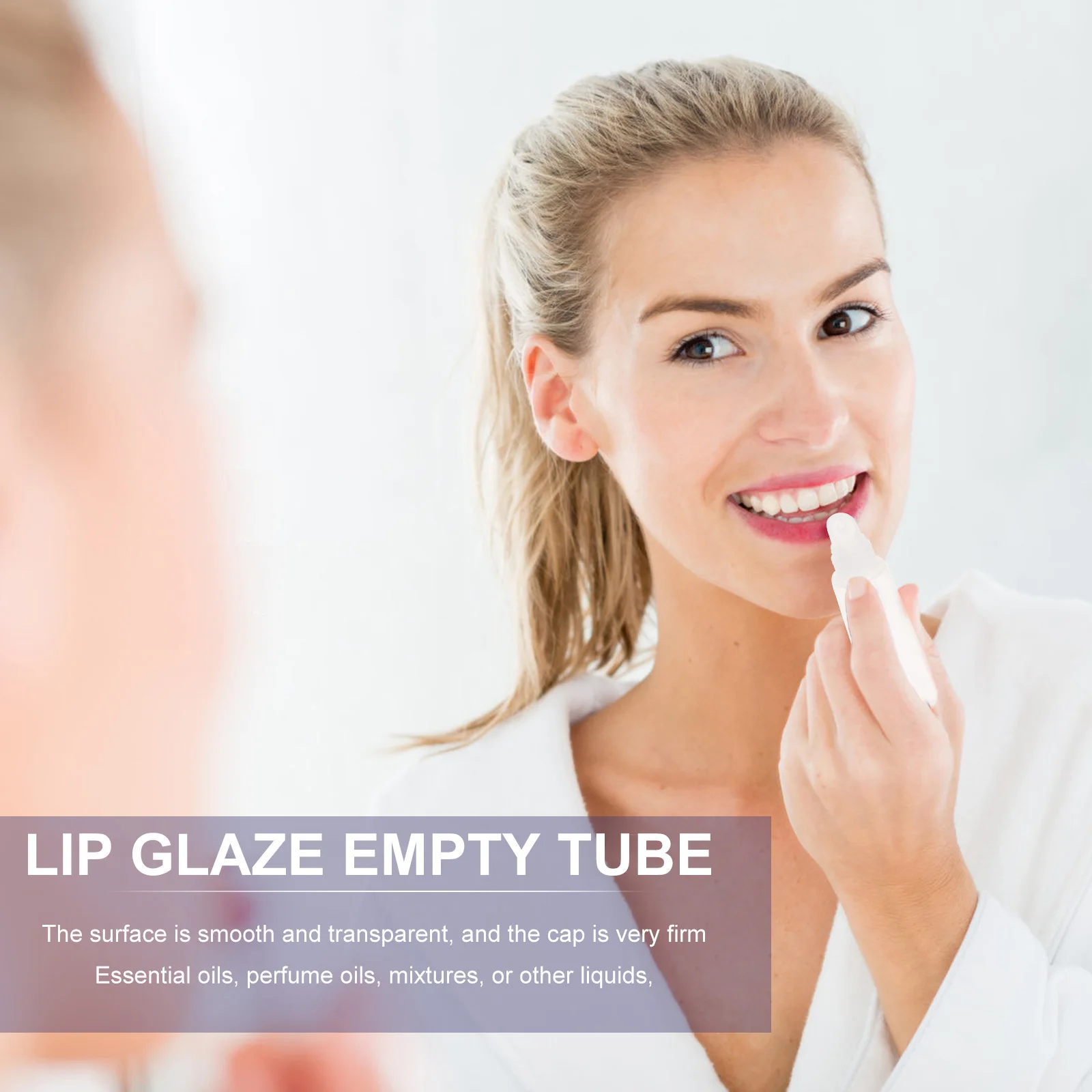 

10Pcs Empty Lip Gloss Tube Refillable Small Lip Gloss Holder Portable for Travel Use Lipstick DIY Tubes Compact Liquid Storage