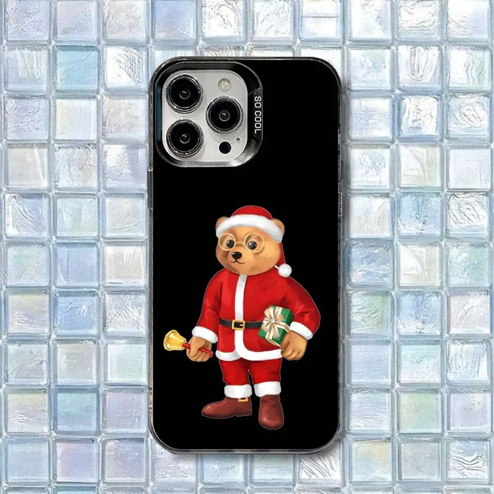 حافظة هاتف Be-Baron Filou Bear لهاتف iPhone 16,15,14,13,12,11,8,7,Pro,Max,Plus,Mini,XS,SE غطاء غير لامع مقاوم للصدمات