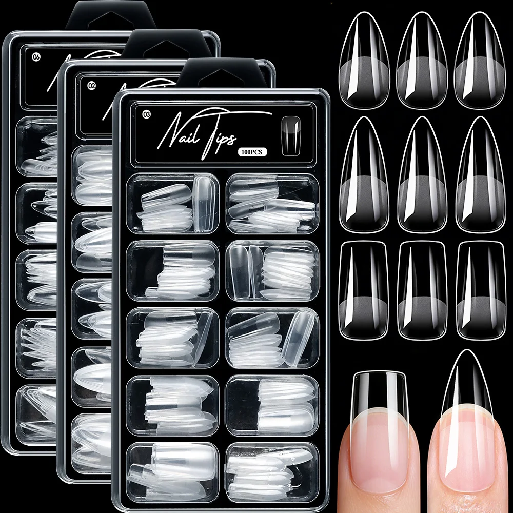 100Pcs/Box Clear Fa…