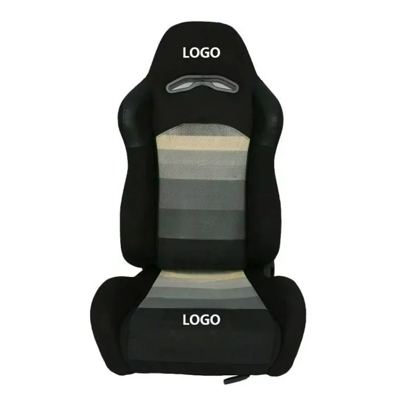 

Customizable Logo FRP Material Double Track Universal All Black Stitching Racing Seat Bracket Solid Racing Seat