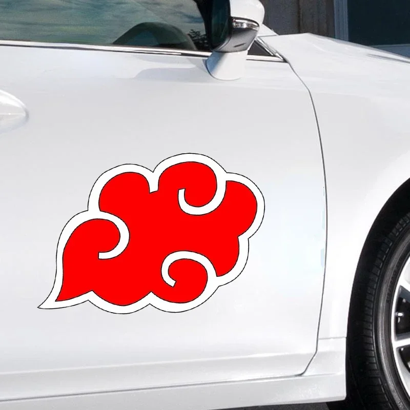 Car Sticker Ninja Akatsuki Sign PVC Decals Laptop Windshield Car Door Scratch-proof Waterproof Decal Car Accessories.