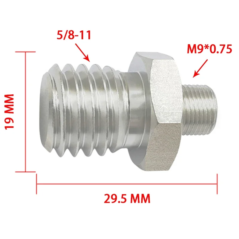 

Threaded Adapter M9x0.75 to 5/8-11 Rust Proof for Polisher Sander Auto Parts