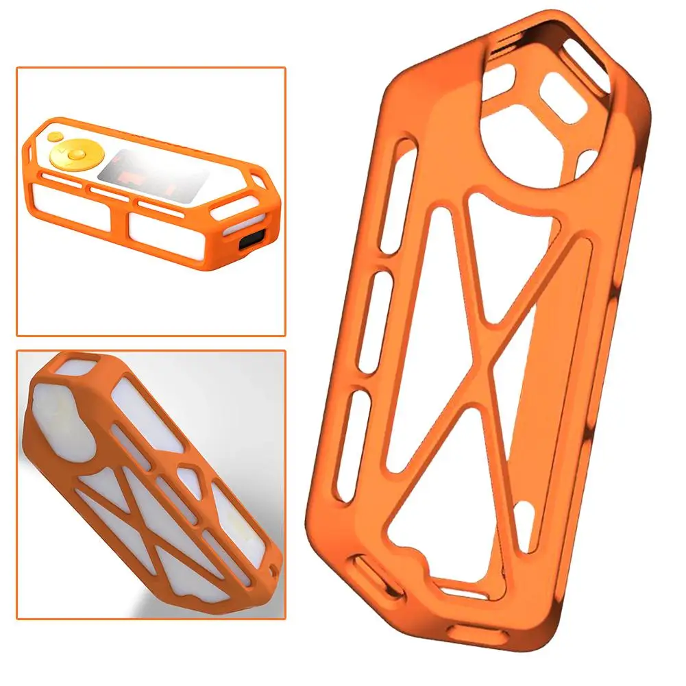 For Flipper Zero Hollow Protective Case TPU 3D Printing Protective Case Anti-slip Shell Console Protective Cover Game Acces H5Q3