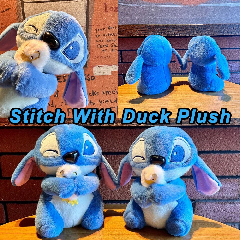 Muñeco de peluche de Disney de 20cm, muñeco de peluche de Lilo, bonito pato de punto, juguete de peluche, regalo de cumpleaños y Navidad, juguetes de decoración Kawaii