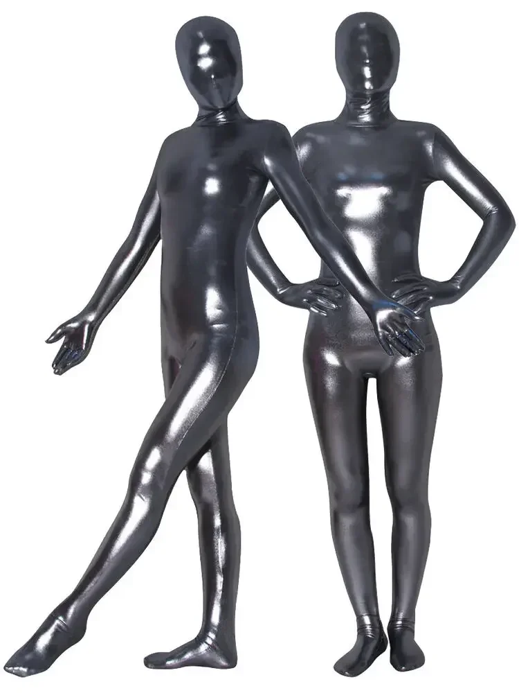 Super Springy Body latex Spandex Catsuit full head Fetish Bodysuit Party Cosplay