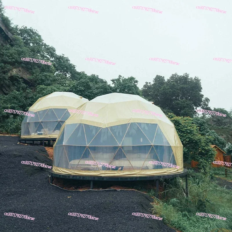 A Luxury Dome Tent with A Private Bathroom and Kitchenette, Ideal for A Hotel-style Outdoor Stay