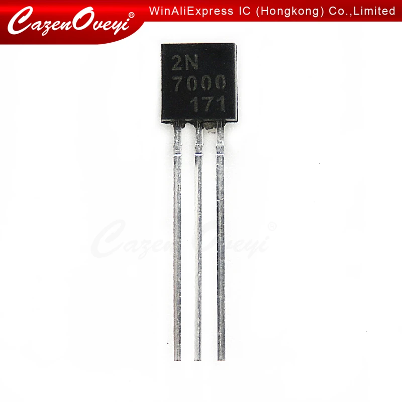 20pcs/lot 2N7000 TO92 Small Signal MOSFET 200 mAmps, 60 Volts N-Channel TO-92 New In Stock