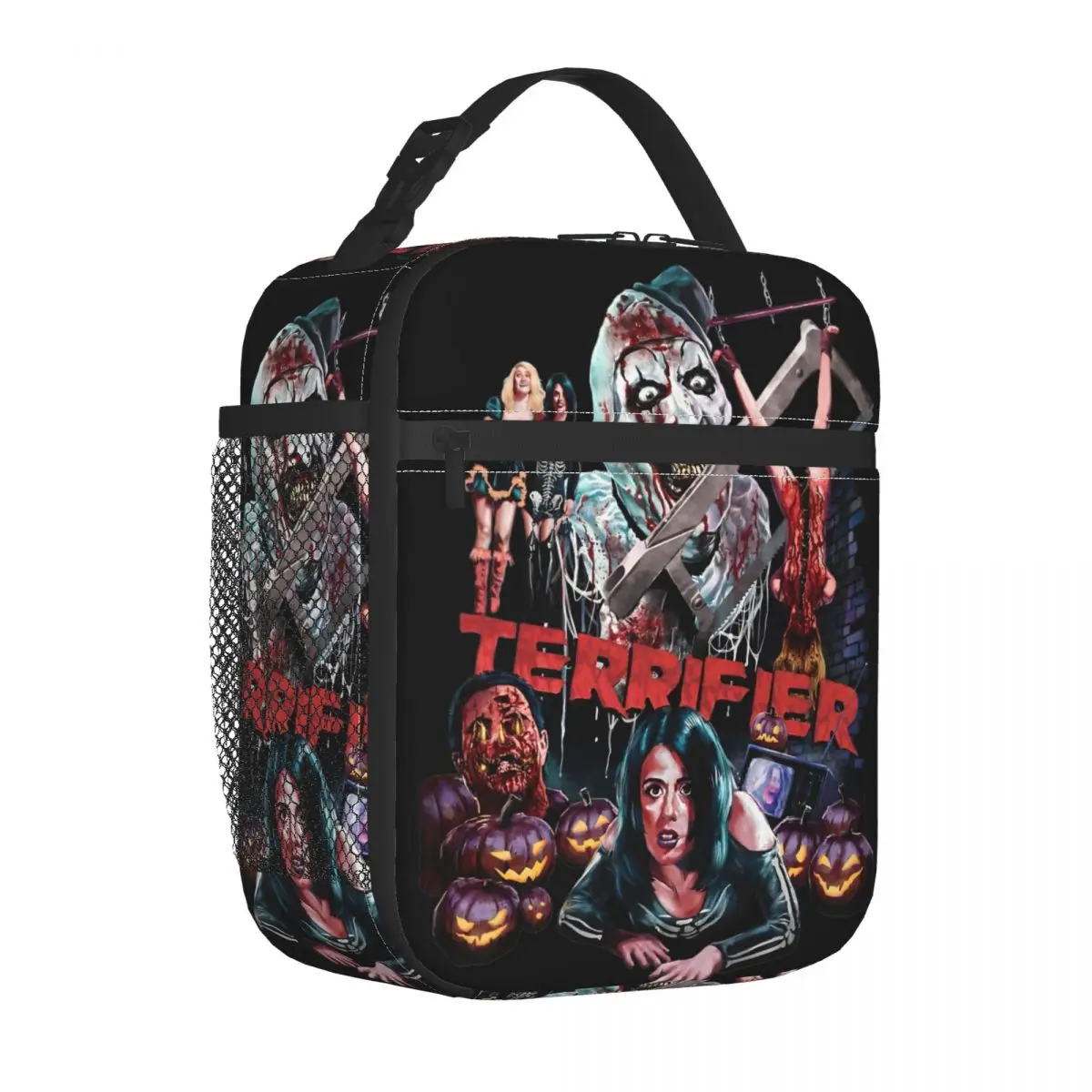 Retro Terrifier Insulated Lunch Bag Cooler Bag  Meal Container Horror Clown Leakproof Tote Lunch Box Food Bag Office Outdoor