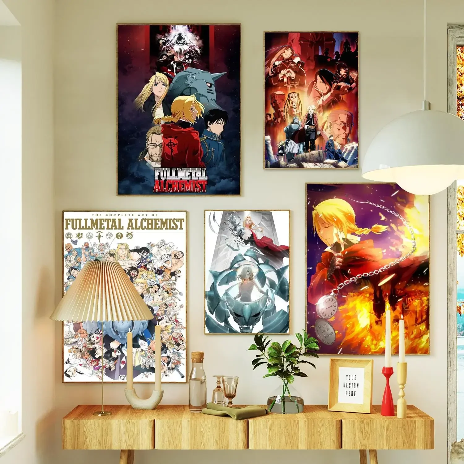 Fullmetal Alchemist Anime Poster Prints Wall Art Canvas Painting Poster For Modern Family Living Room Home Decor