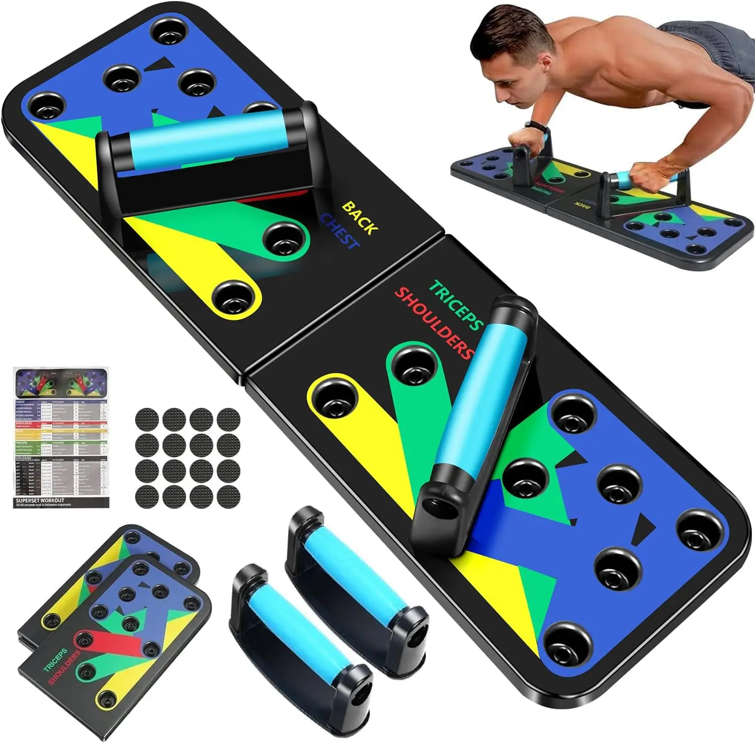 Solid push-up board home fitness equipment exercise professional equipment burn training arm men and women weightlifting