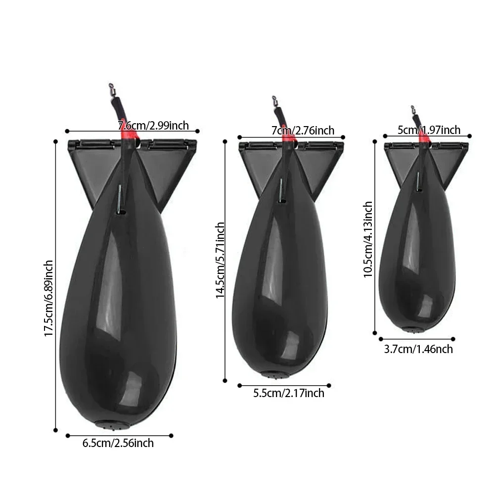 Carp Fishing Rocket Feeder Spod Bomb Float Lure Bait Holder Spomb Pellet Rockets Feeders Position Gear Accessories - view 6