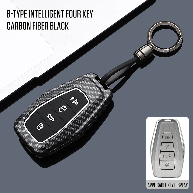 

Car Smart Key Cover Case Shell Fob For Geely Coolray X6 X7 Emgrand Global Hawk GX7 Holder KeyChain Protector Accessories