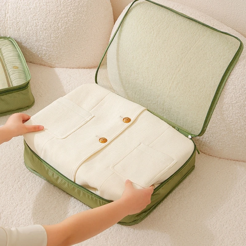 6PCs Compressible Packing Bags Machine Washable Travel Storage