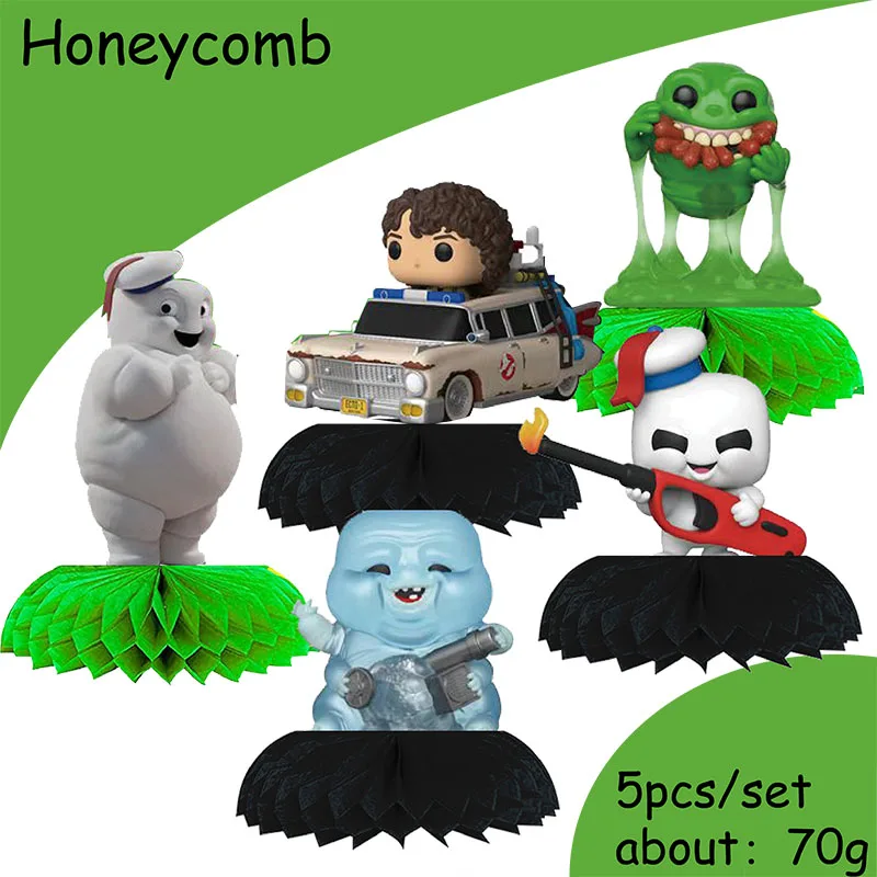 Disney Ghostbuster paper honeycomb ornament birthday party or baby shower decoration kid favor Party Tabletop Decorations Set