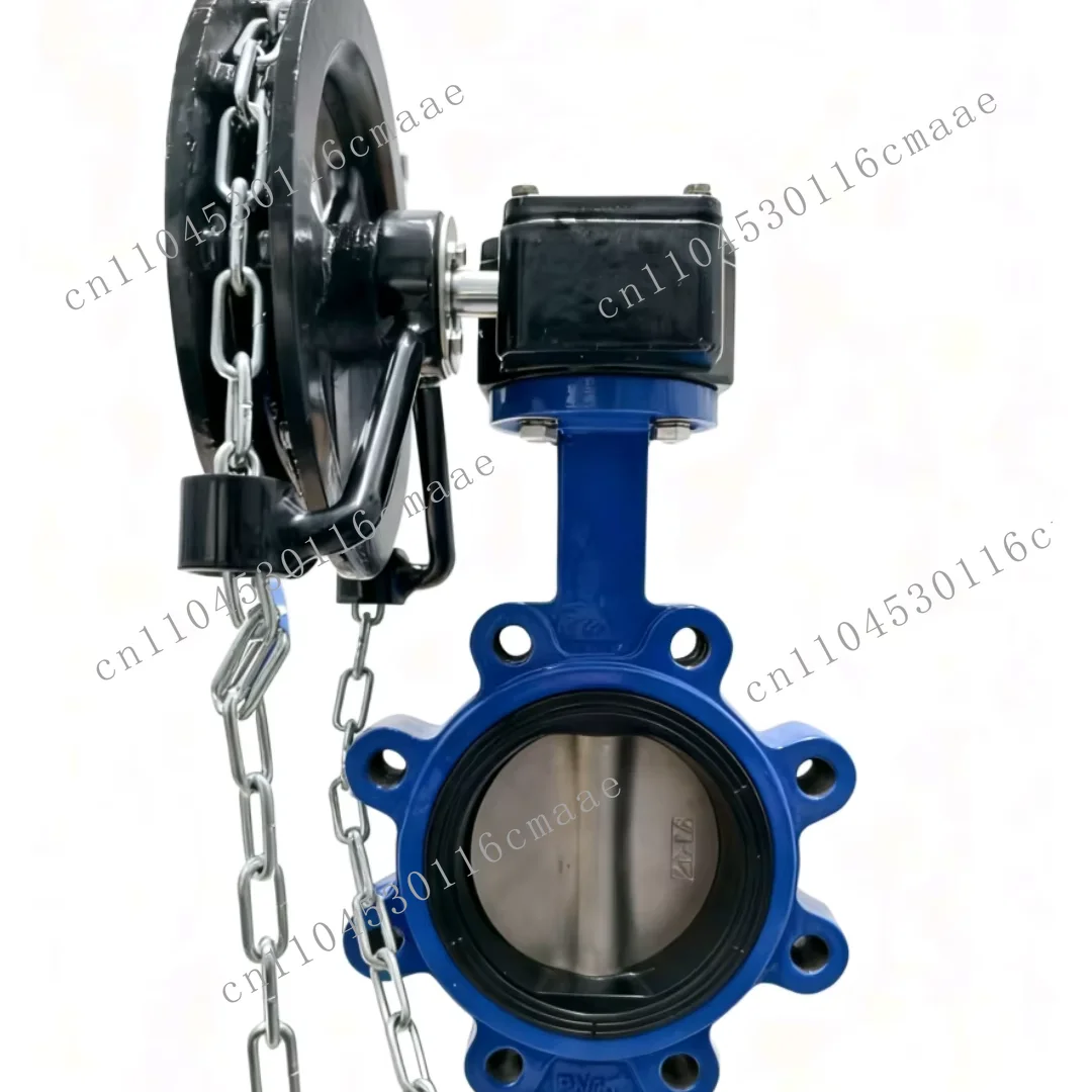 For butterfly valve SS316/SS304 body, sprocket/gearbox/actuator operation DIN/BS/ISO PN10 DN150