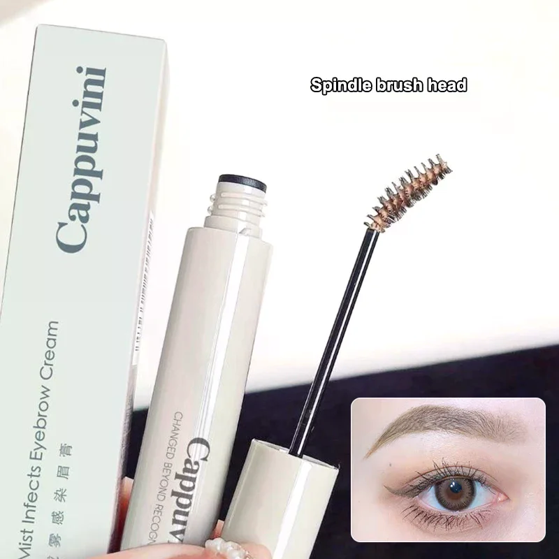 Cappuvini wasserfeste, natürliche, flüssige färbende Augenbrauencreme, dauerhafte Augenbrauen, verbessert die Tönung, braune Mascara, Augenbrauen-Make-up-Kosmetik