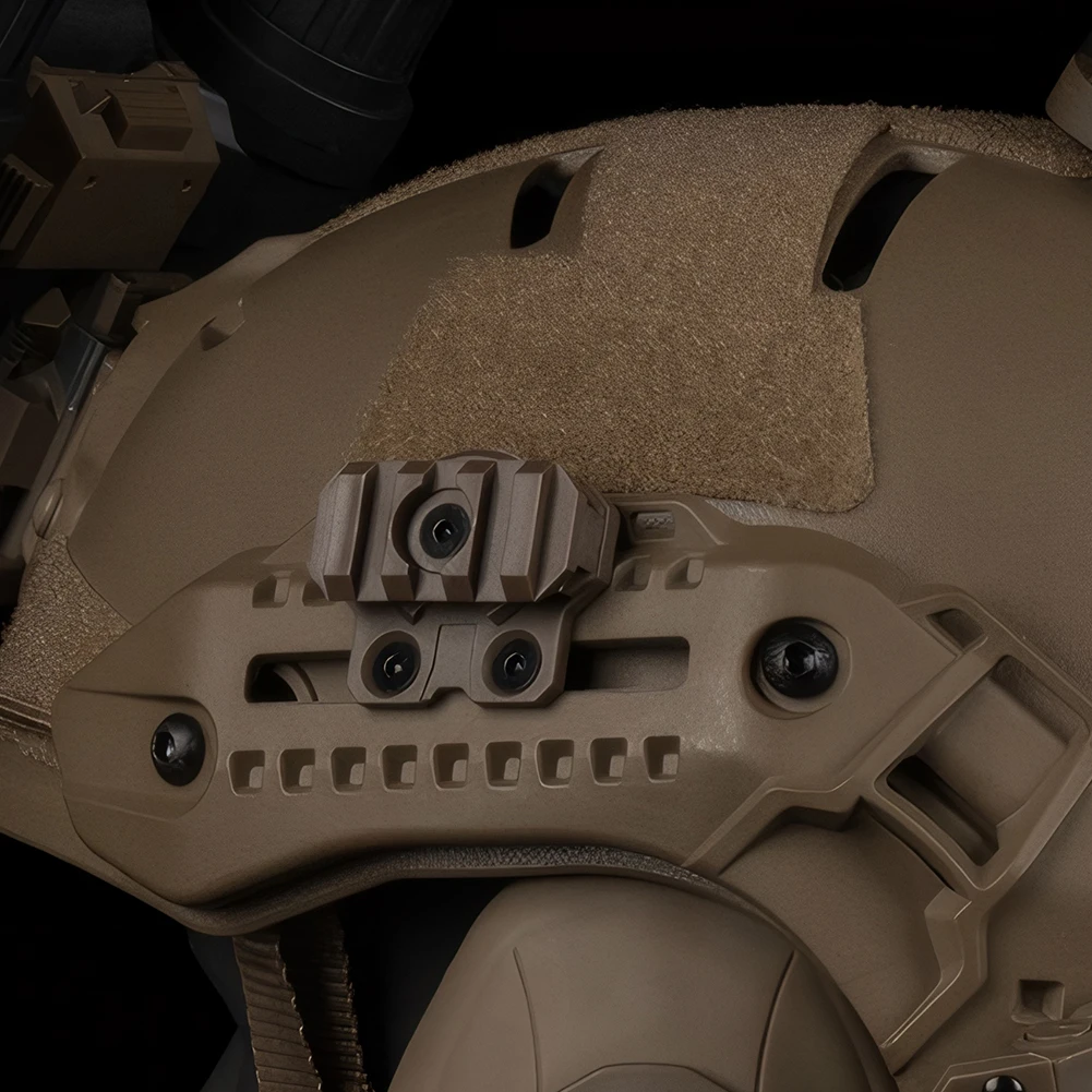 النايلون خوذة السكك الحديدية مصباح يدوي جبل 360 تدوير مصباح يدوي تصاعد قوس ل M-LOK Airsoft خوذة الملحقات