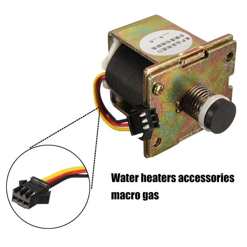Elettrovalvola Universal Gas Solenoid Valve ZD131-C 3V Electric Heater Air Column Control Unit Accessories with Thread for Water Heating Parts Gas e carburante — dettaglio 1