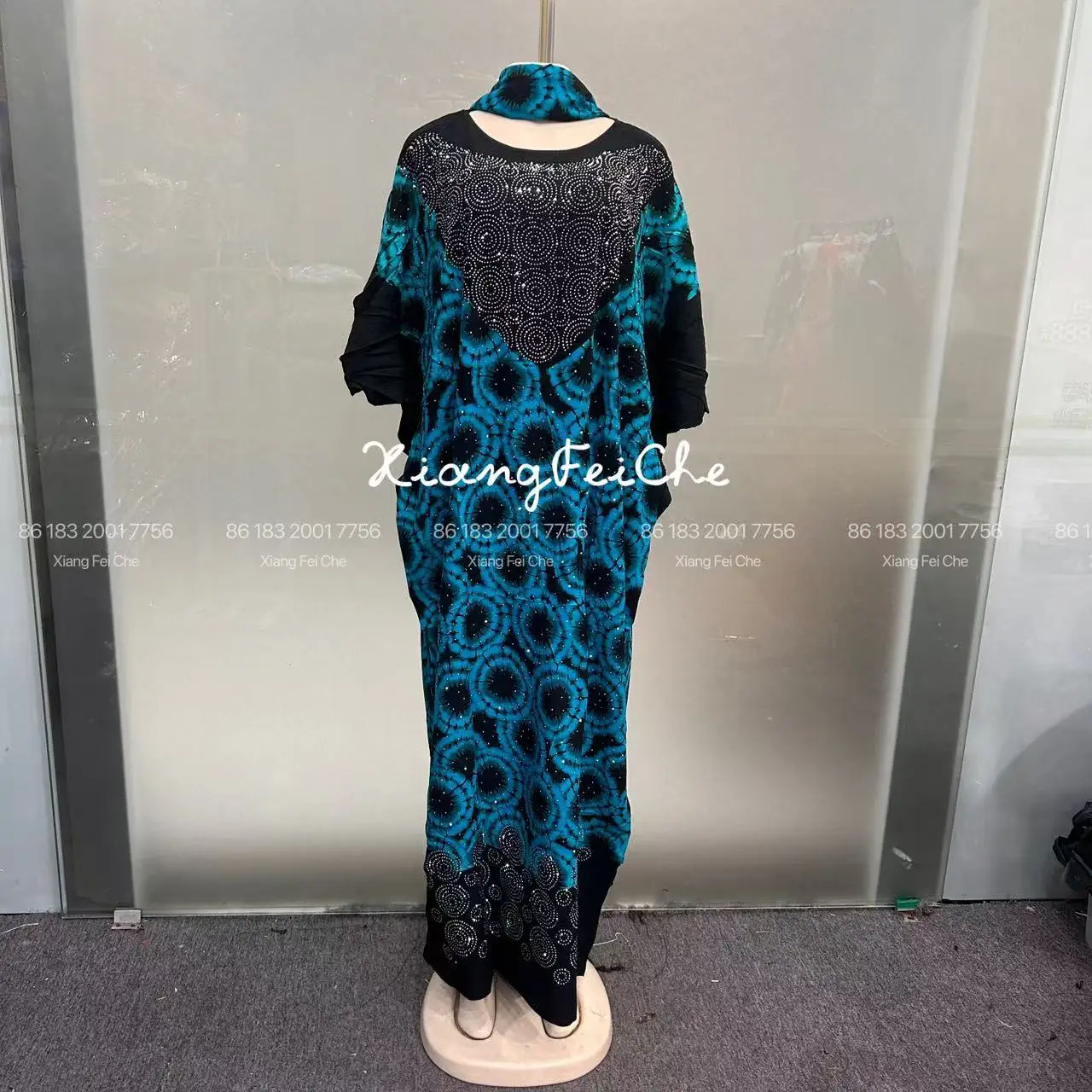 ملابس نسائية طويلة عصرية جديدة لعام 2025 فضفاضة مناسبة للصيف الأفريقي مطبوعة من القطن للشرق الأوسط قابلة للتنفس #6