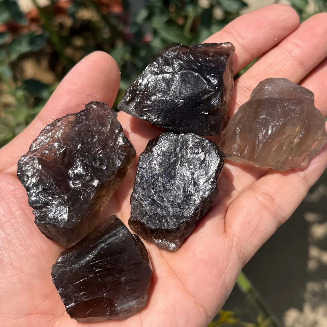 Natural Smoky Quartz Rough Stone Raw Crystal Mineral Specimen For Collection Home Decoration DIY Jewelry Making