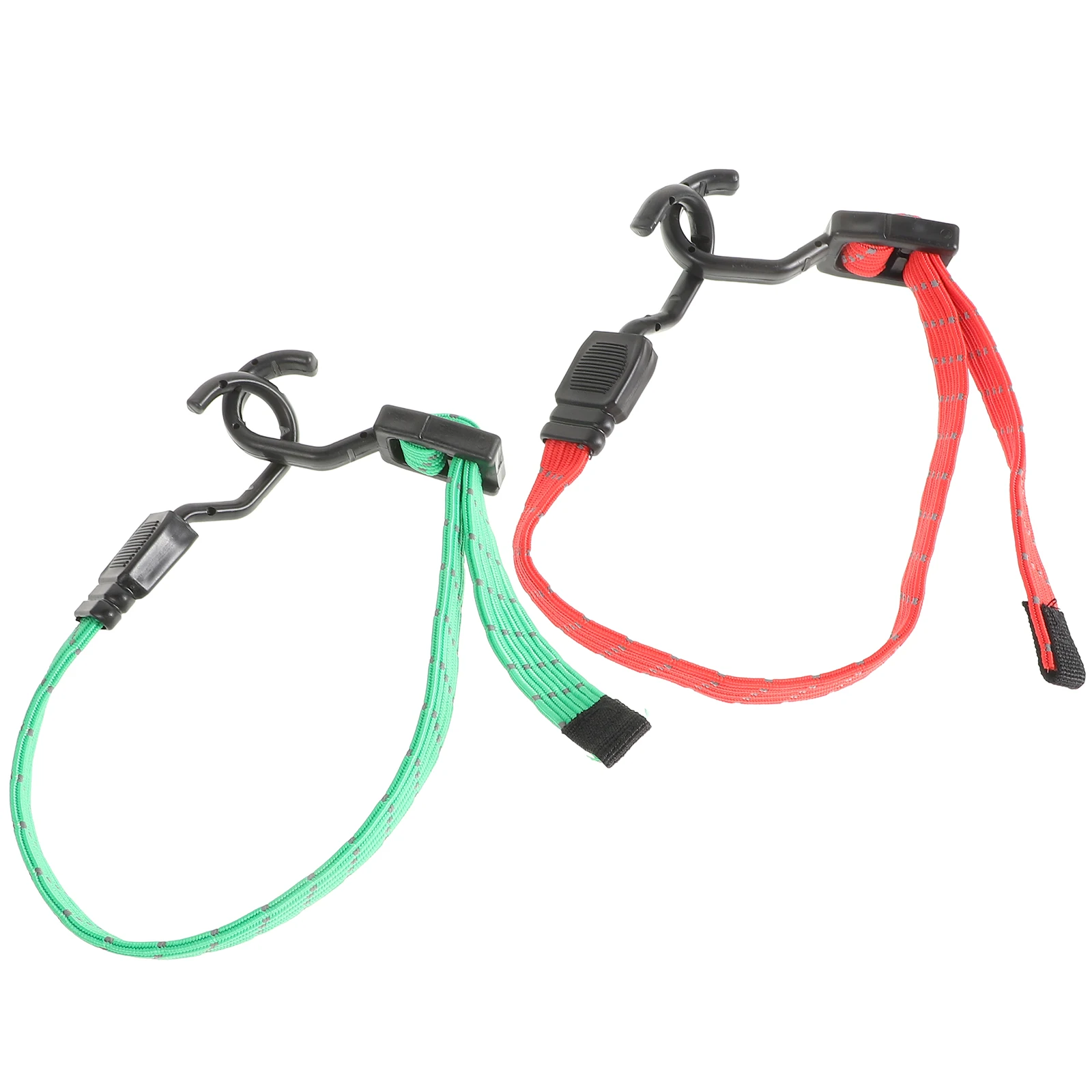 

2 pcs Elastic Tension Ropes Polypropylene Adjustable Bungee Cords Carabiner Hooks Durable Cargo Straps Motorcycle Tie Downs