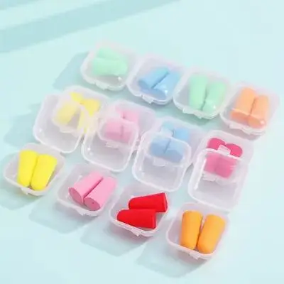 

Anti-Noise Earplugs Soundproof Sponge For Quiet Sleeping Noise Reduction Study Work Travel Health Care