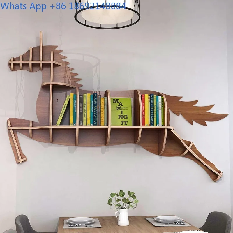 Bookshelf Storage Rack Living Room Bedroom Organizer Window Display Background Wall Decoration Picture Book Rack Bookcase