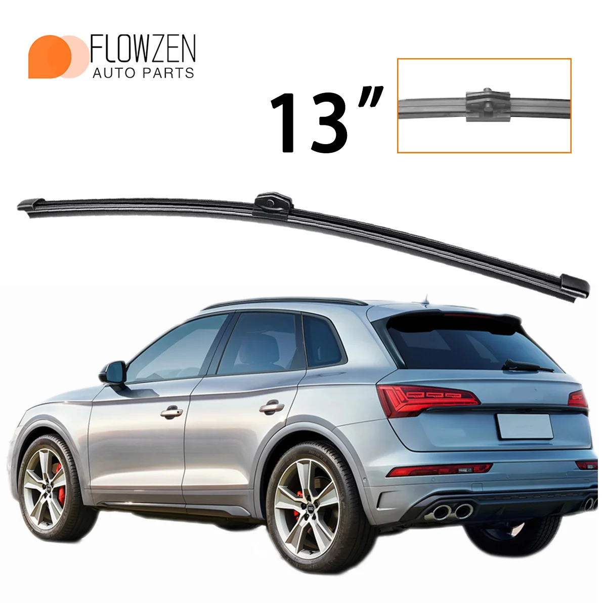 

1PC 13" Rear Windshield Washer Wiper Applicable For Audi Q5 SQ5 8RB 2008-2017 Year's Windscreen Wiper Blade Car Accessories
