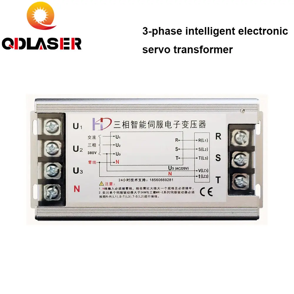 

QDLASER 2KW-30KW 3-phase intelligent electronic servo transformer 380V to 220V 4KW/5KW/6KW/9KW Frequency of use: 50HZ / 60HZ