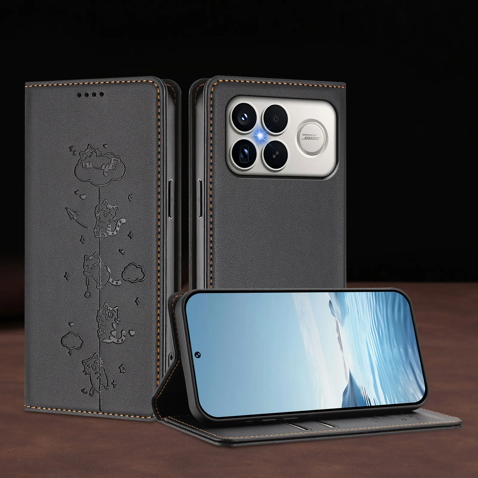 Leather Flip Case F…