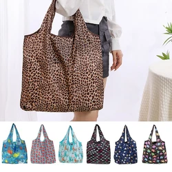 Large-Capacity Foldable Shopping Bag Women'S Stock Bags Reusable Handbags Eco Friendly Bags Grocery Beach Toy Storage Bag