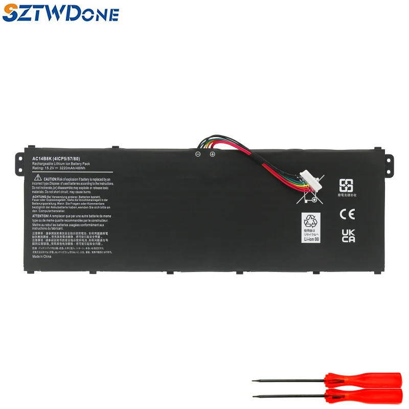 SZTWDone AC14B8K Laptop bateria do ACER V3-371 V3-371G R3-131T R7-371T E5-771G R5-471T R5-571T ES1-711G R3-131T CB3-111