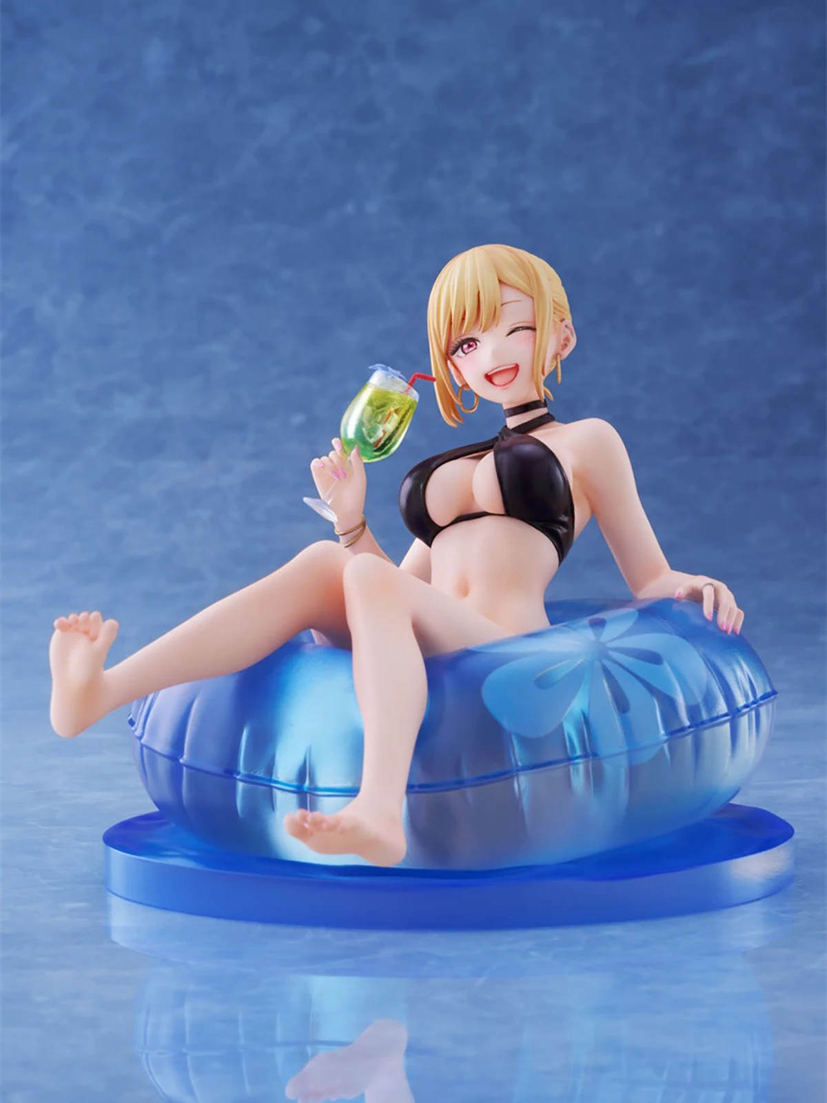 Original Genuine Aniplex Prepainted Sono Bisque Doll Wa Koi O Suru Kitagawa Marin Night Pool Ver. 1/7 H=130mm Anime Figure Gift
